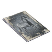 Black Running Stallion Notitieboek (Rechterzijde)