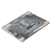 Black Running Stallion Notitieboek (Linkerzijde)