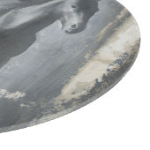 Black Running Stallion Snijplank (Hoek)