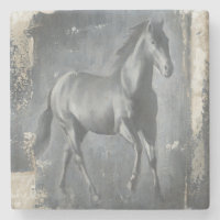 Black Running Stallion