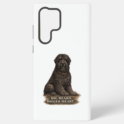 Black Russian Terrier – Grote Baard Groter Hart Samsung Galaxy Hoesje (Achterkant)