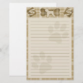 Black Russian Terrier Hondenras Stationery Briefpapier (Voorkant / Achterkant)