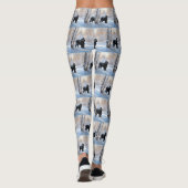 Black Russian Terrier Laat het Sneeuwen Kerstmis Leggings (Achterkant)