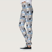 Black Russian Terrier Laat het Sneeuwen Kerstmis Leggings (Links)
