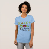 Black Russian Terrier Rally Dog T-shirt (Voorkant volledig)
