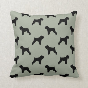 Black Russian Terrier Silhouettes Pattern Kussen