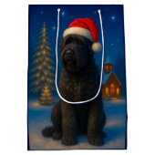 Black Russian Terrier Vakantie Medium Cadeauzakje (Achterkant)
