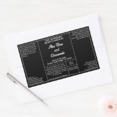 Black rustic cosmetics bottle label 4 oz 8 oz (Envelop)