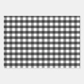 Black Rustic Holiday Pattern Bossen Trees geplakt Inpakpapier Vel (Voorkant 3)