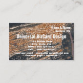 Black Rusty Grunge Metal Occupation Specialty Visitekaartje (Voorkant)