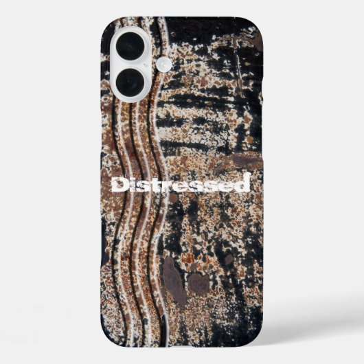 Black Rusty Metal Grunge-foto, aangepast Case-Mate iPhone Case (Achterkant)