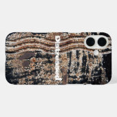 Black Rusty Metal Grunge-foto Case-Mate iPhone Case (Achterkant (horizontaal))