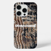 Black Rusty Metal Grunge-foto Case-Mate iPhone Case (Achterkant)