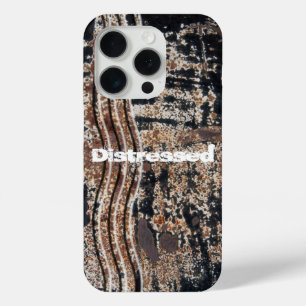 Black Rusty Metal Grunge-foto iPhone 15 Pro Case