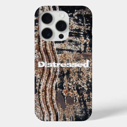 Black Rusty Metal Grunge-foto Case-Mate iPhone Case (Achterkant)