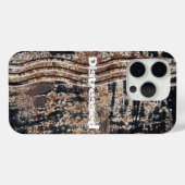 Black Rusty Metal Grunge-foto Case-Mate iPhone Case (Achterkant (horizontaal))
