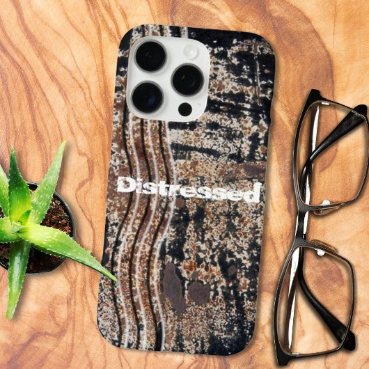 Black Rusty Metal Grunge-foto Case-Mate iPhone Case