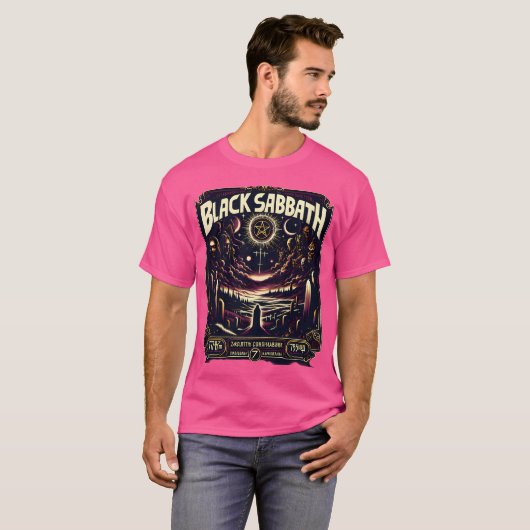Black Sabbath  Communistisch Poster T-shirt (Voorkant volledig)