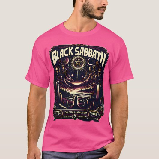 Black Sabbath Communistisch Poster T-shirt (Voorkant)