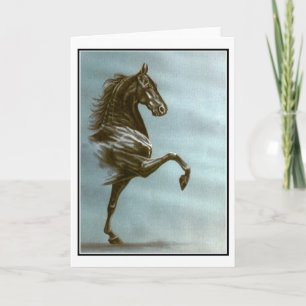 Black Saddlebred Card Kaart