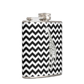 Black Safari Chevron met Pop Art Giraffe Heupfles (Rechts)