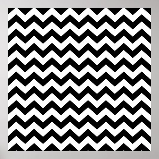 Black Safari Chevron Poster (Voorkant)