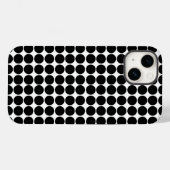 Black Safari Dot Case-Mate iPhone Case (Achterkant (horizontaal))