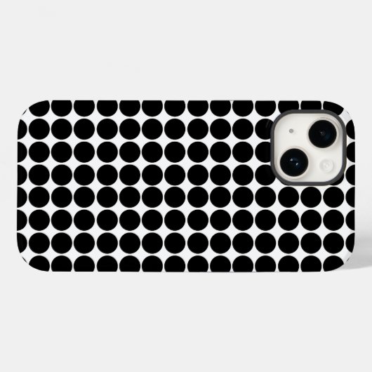 Black Safari Dot Case-Mate iPhone Case (Achterkant (horizontaal))