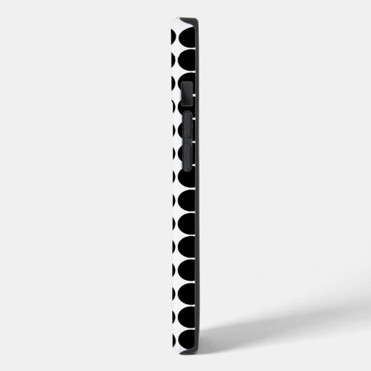 Black Safari Dot met naam Case-Mate iPhone Case (Achterkant / Links)