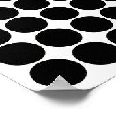 Black Safari Dot met Pop Art Elephant Poster (Hoek)