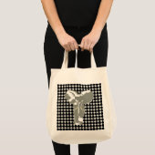 Black Safari Dot met Pop Art Elephant Tote Bag (Voorkant (product))