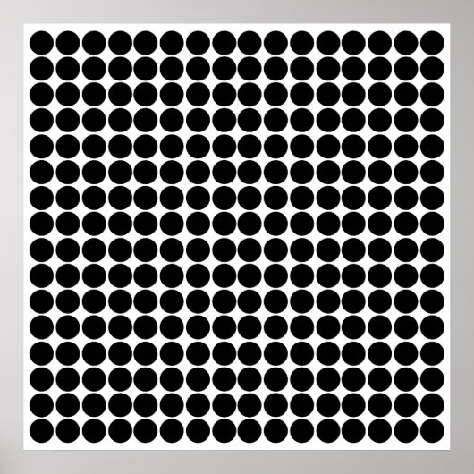 Black Safari Dot Poster (Voorkant)