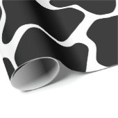 Black Safari Giraffe Cadeaupapier (Rol Hoek)