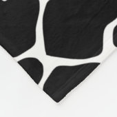 Black Safari Giraffe Fleece Deken (Hoek)