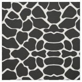 Black Safari Giraffe Stof (Swatch)