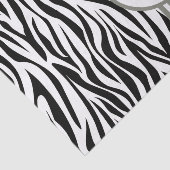Black Safari Zebra met monogram Tissuepapier (Detail)