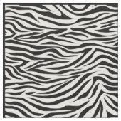 Black Safari Zebra Stof (Close Up)