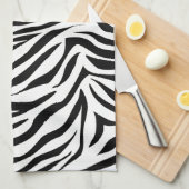 Black Safari Zebra Theedoek (Quarter Fold)