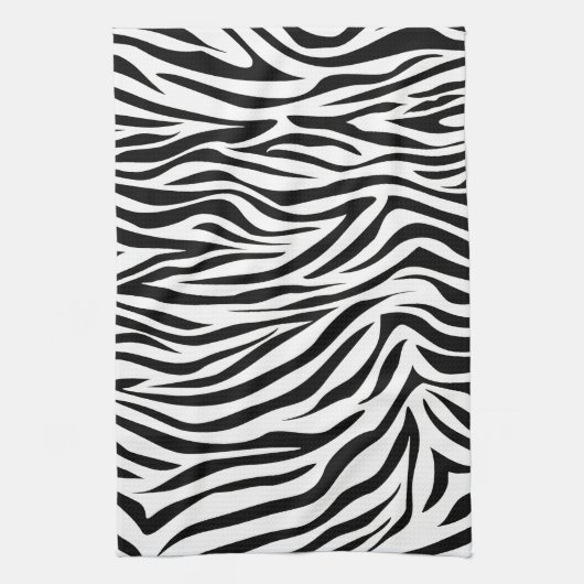 Black Safari Zebra Theedoek (Verticaal)