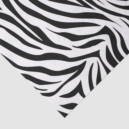 Black Safari Zebra Tissuepapier (Detail)
