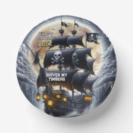 Black Sails Ahead Pirate Theme Birthday Party Papieren Kommen