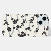 Black Sakura Cherry Blossom Flowers Oriental Zen Case-Mate iPhone Case (Achterkant (horizontaal))