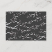 Black Sakura Flowers Cherry Blossom Zen Wedding Plaatskaartje (Achterkant)