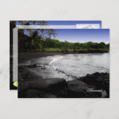 Black Sand Beach Briefkaarten,  Briefkaart (Voorkant / Achterkant)