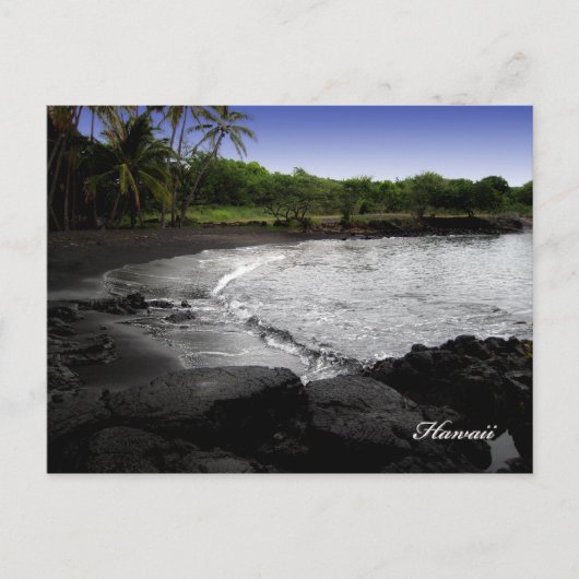 Black Sand Beach Briefkaarten,  Briefkaart (Voorkant)
