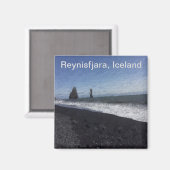 Black Sand Beach, IJsland Magneet (Voorkant / Achterkant)