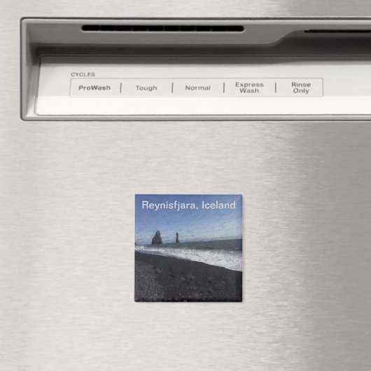 Black Sand Beach, IJsland Magneet (Insitu (Vaatwasser))