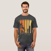 Black Sands Beach Californië Surfen T-shirt (Voorkant volledig)