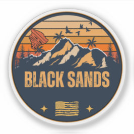 Black Sands, Hawaï Sticker