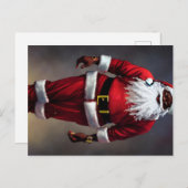 Black Santa Briefkaart (Voorkant / Achterkant)